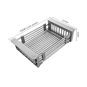 伸缩沥水篮